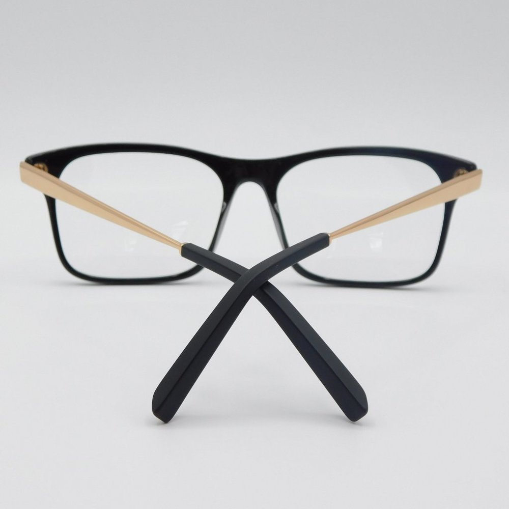NEW CUTLER AND GROSS OF LONDON CGOP1175 BLACK GOLD SQUARE UNISEX EYEGLAS… - Picture 7 of 11